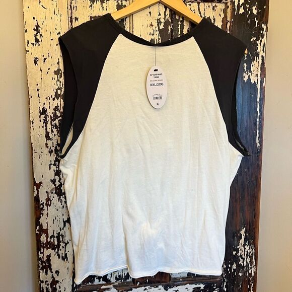 Women’s NWT Retro Def Leppard scoop ringer neck w tie front T-shirt. Size XXL - Picture 3 of 6